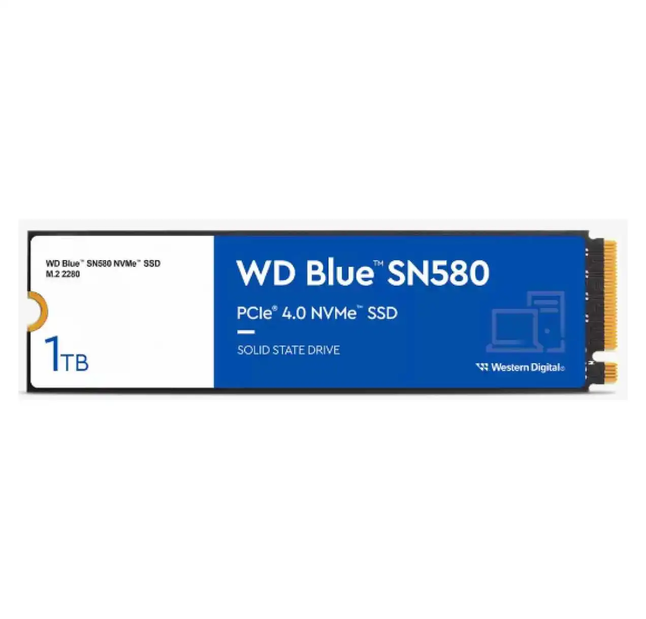 1TB WD BLUE M.2 NVMe SN580 GEN4 4150/4150MB/s WDS100T3B0E SSD 