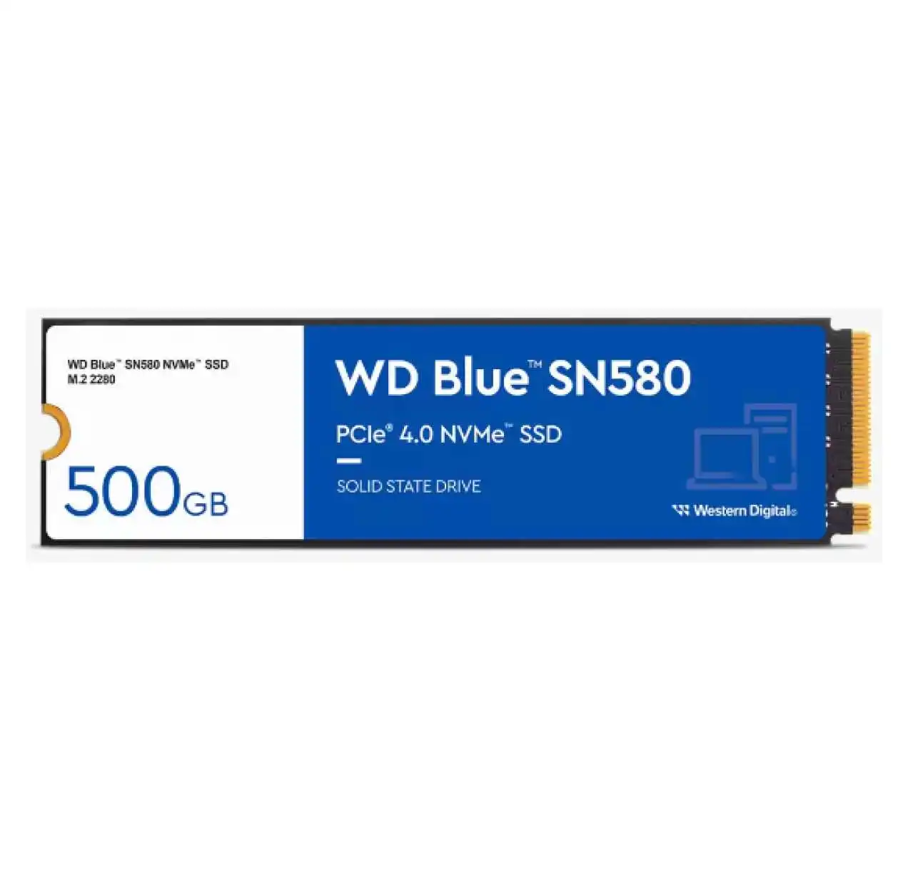 500GB WD BLUE M.2 NVMe SN580 GEN4 WDS500G3B0E 4000/3600MB/s SSD 